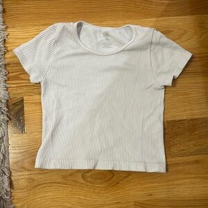 Ribbed White Top - Aura - Women’s M/L